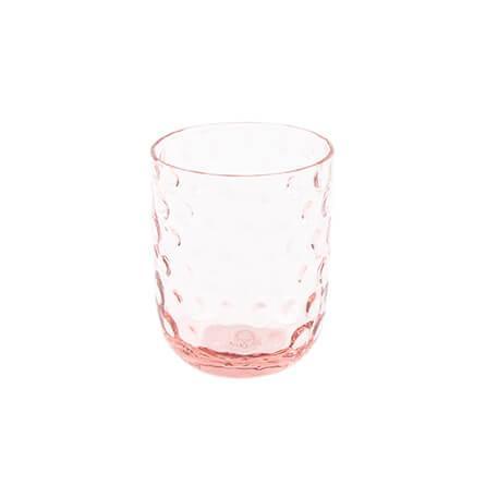 Drikkeglas - Kodanska - Danish Summer Tumbler Small Drops - H 9 x D 7 cm - 25 cl - Pink - no beige