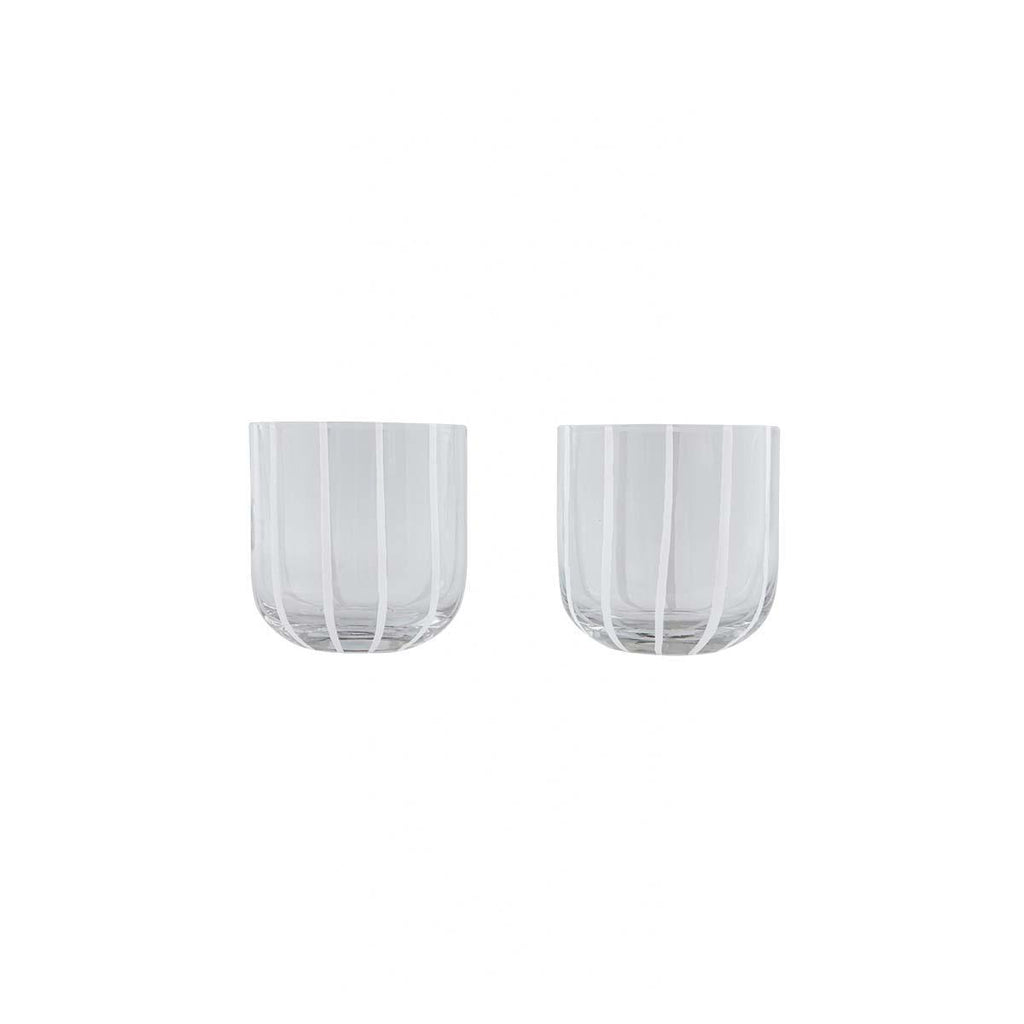 Drikkeglas - Mizu Glass - Sæt á 2 stk. - OYOY Living Design - Ø8 x H8,2 cm - no beige