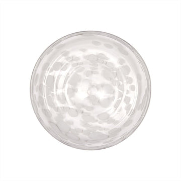 Glas desserttallerken - Jali Glass - OYOY Living Design - Ø15,6 x H2,2 cm - White - no beige