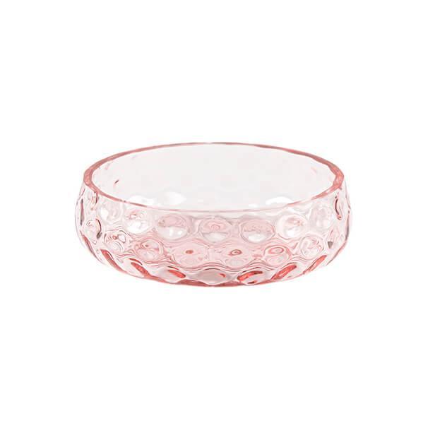Glasskål - Kodanska - Danish Summer Bowl Small - H 4,2 x D 12,3 cm - Pink - no beige