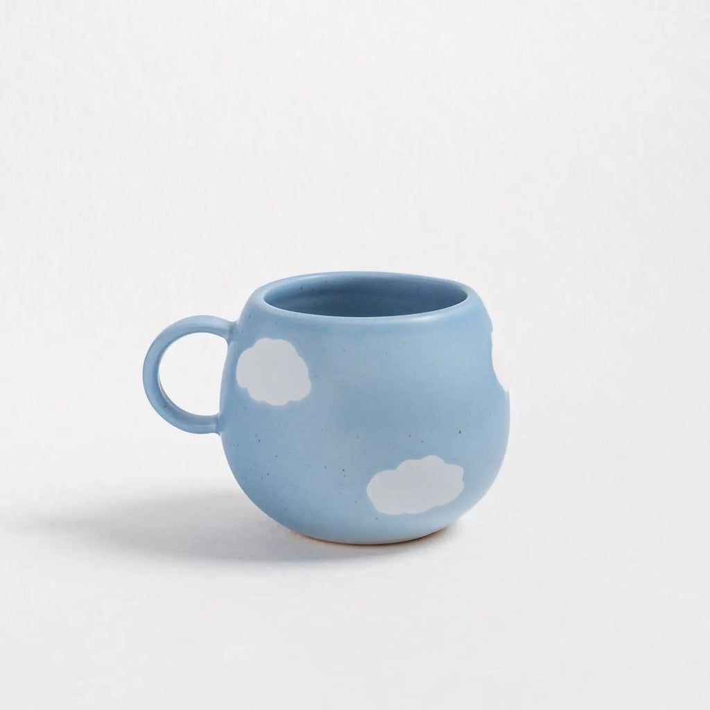 Keramik Krus med Hank - egg back home - Cloud Mug - 400 ml - Blue - no beige
