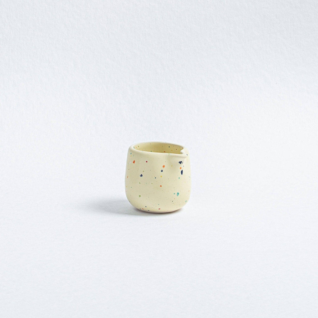 Keramik Mælkekande - egg back home - 110ml - Party Yellow - no beige