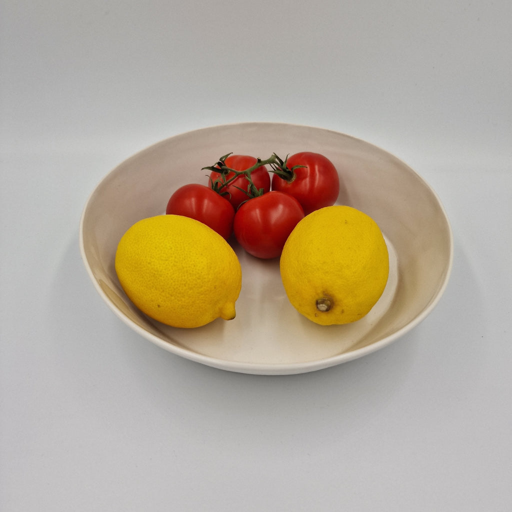 Keramik Skål dia. 22 cm - Lo Tableware - CHALK BOWL M - White - no beige