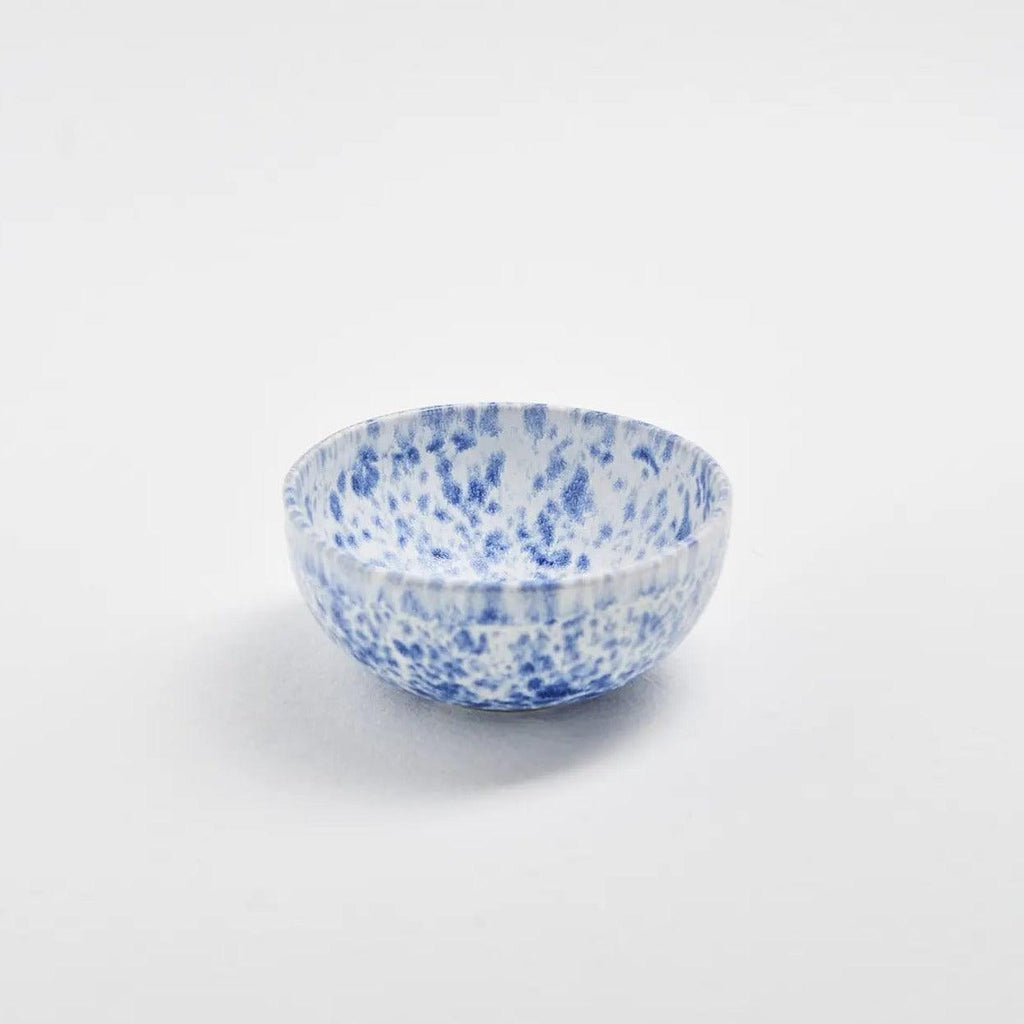 Keramik skål - egg back home - Blå Splash - dia. 15 cm - no beige