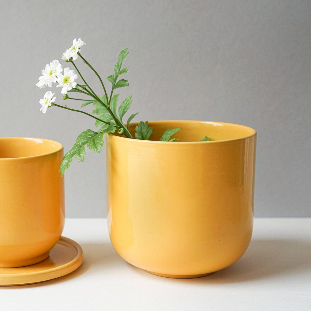 Keramik skål - MoxBowl - indre Ceramics - Late Summer Yellow - 500ml - no beige