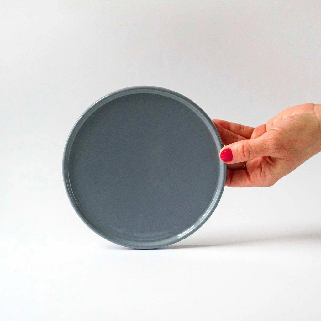 Keramik tallerken | Låg til Skål - Dia. 16 cm - indre Ceramics - Fjord Blue - no beige