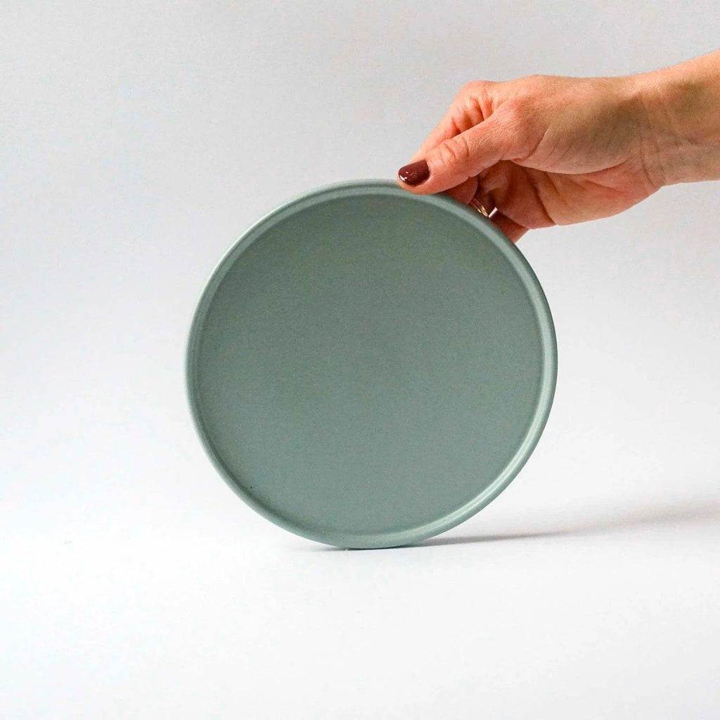 Keramik tallerken | Låg til Skål - Dia. 16 cm - indre Ceramics - Sage Green - no beige