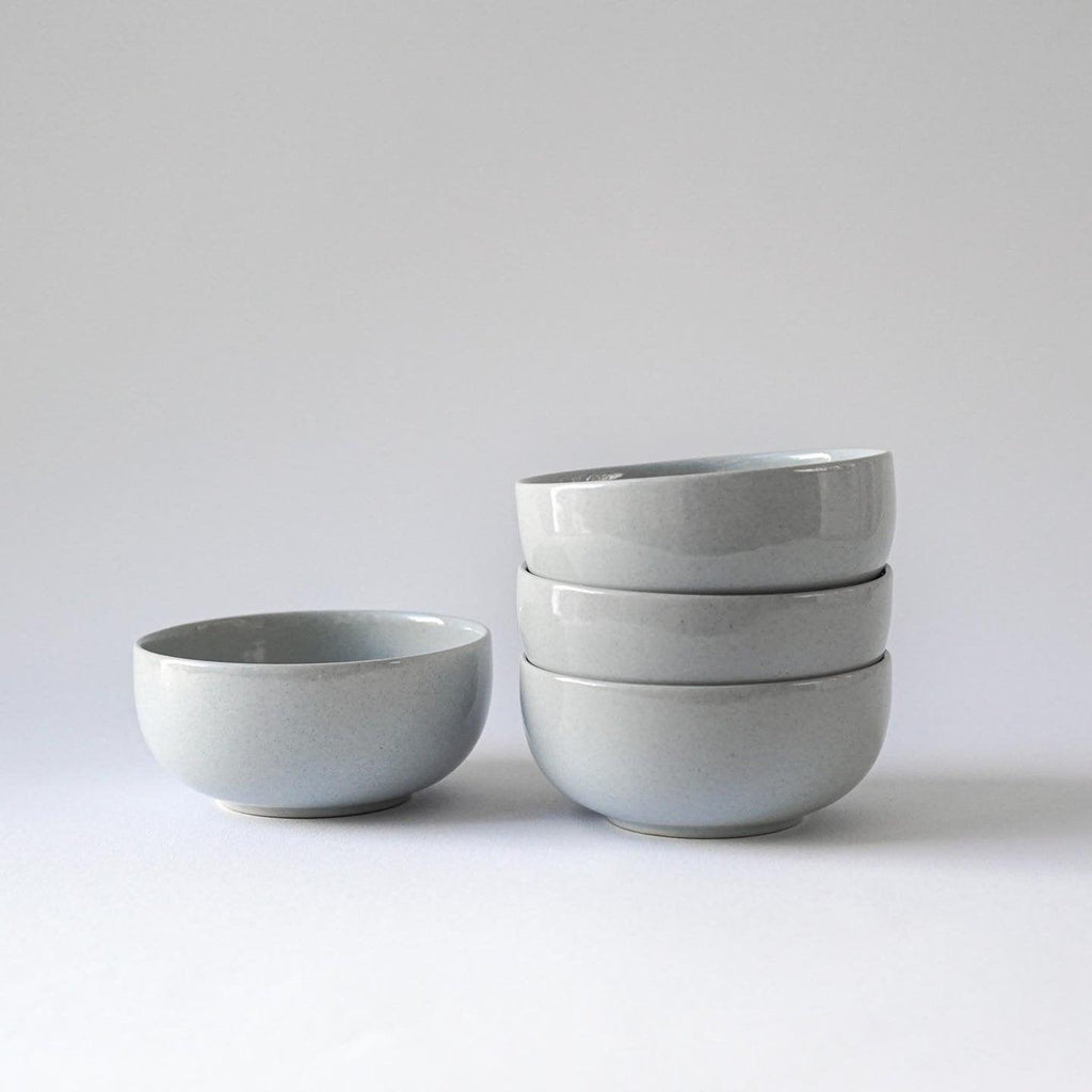 Lille håndlavet keramik skål - mini Hollyhock - indre Ceramics - Arctic Grey - 150 ml - no beige