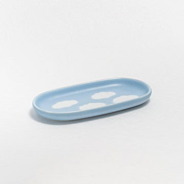 Lille Keramik Fad - egg back home - Cloud Blue Minibakke - no beige