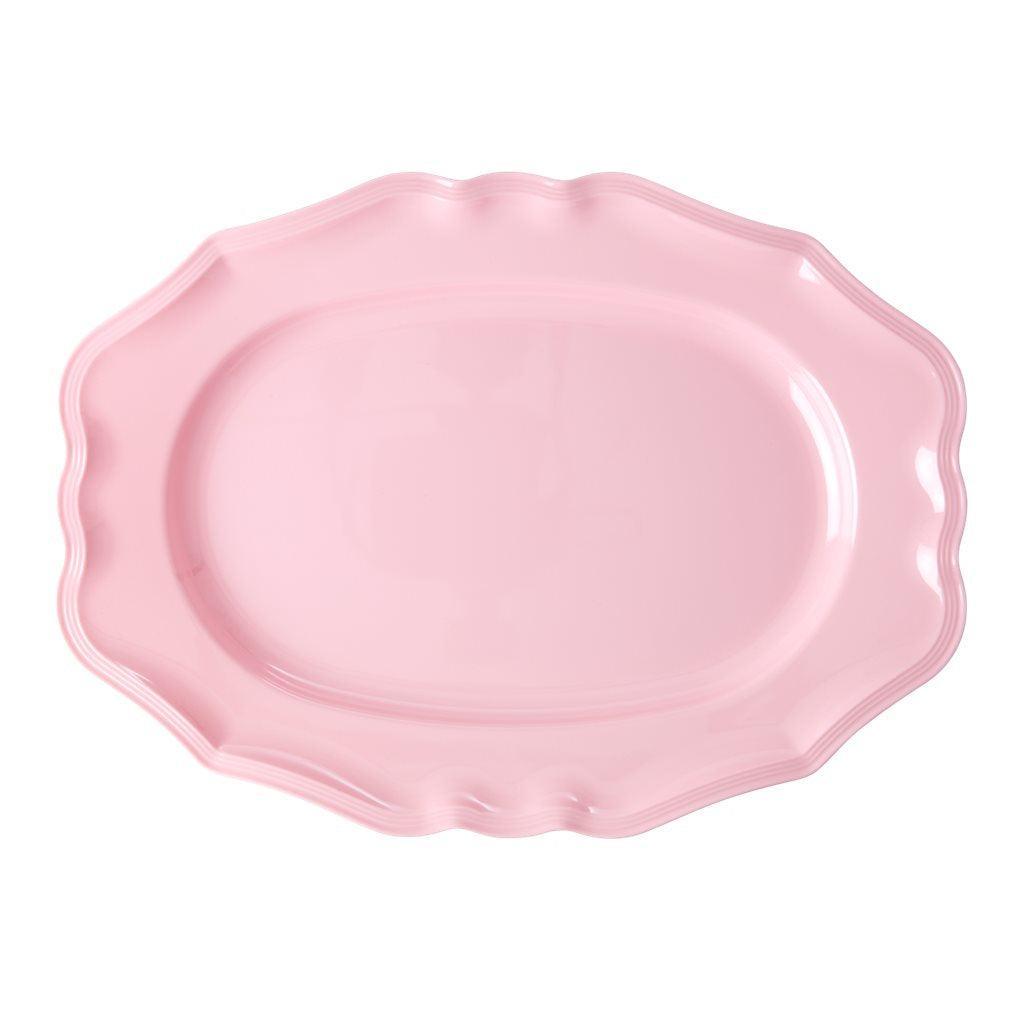 MELAMIN SERVERINGSFAD - RICE - Baby Pink - 27 x 36,5 cm - no beige