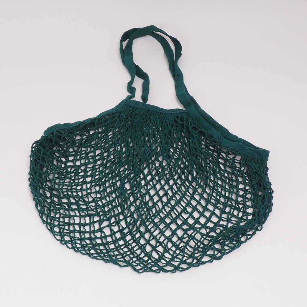 Mesh shopping bag Long handles - Living by Colors - Dark Green - no beige