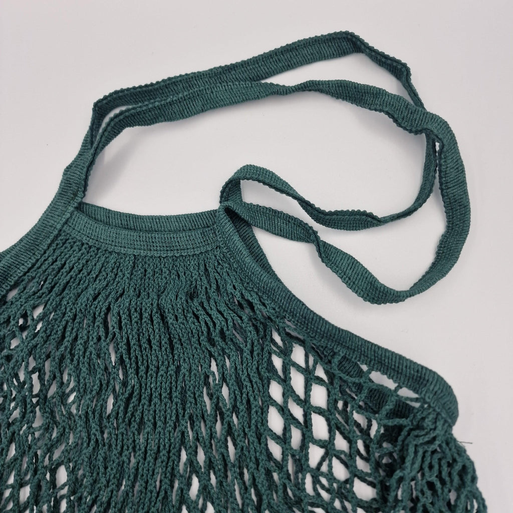 Mesh shopping bag Long handles - Living by Colors - Dark Green - no beige