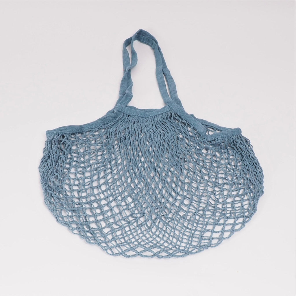 Mesh shopping bag Long handles - Living by Colors - Ocean blue - no beige
