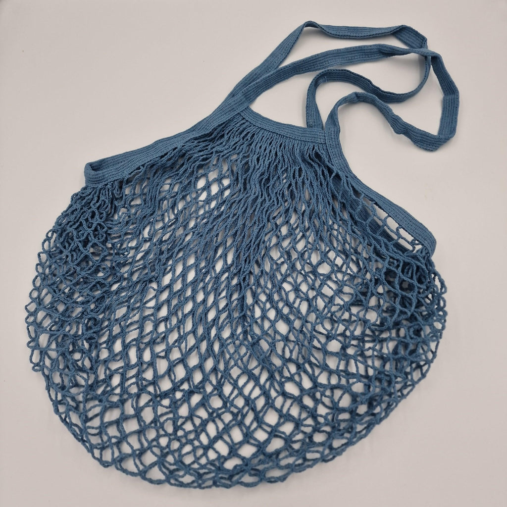 Mesh shopping bag Long handles - Living by Colors - Ocean blue - no beige