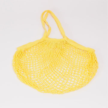 Mesh shopping bag Long handles - Living by Colors - Pale Yellow - no beige