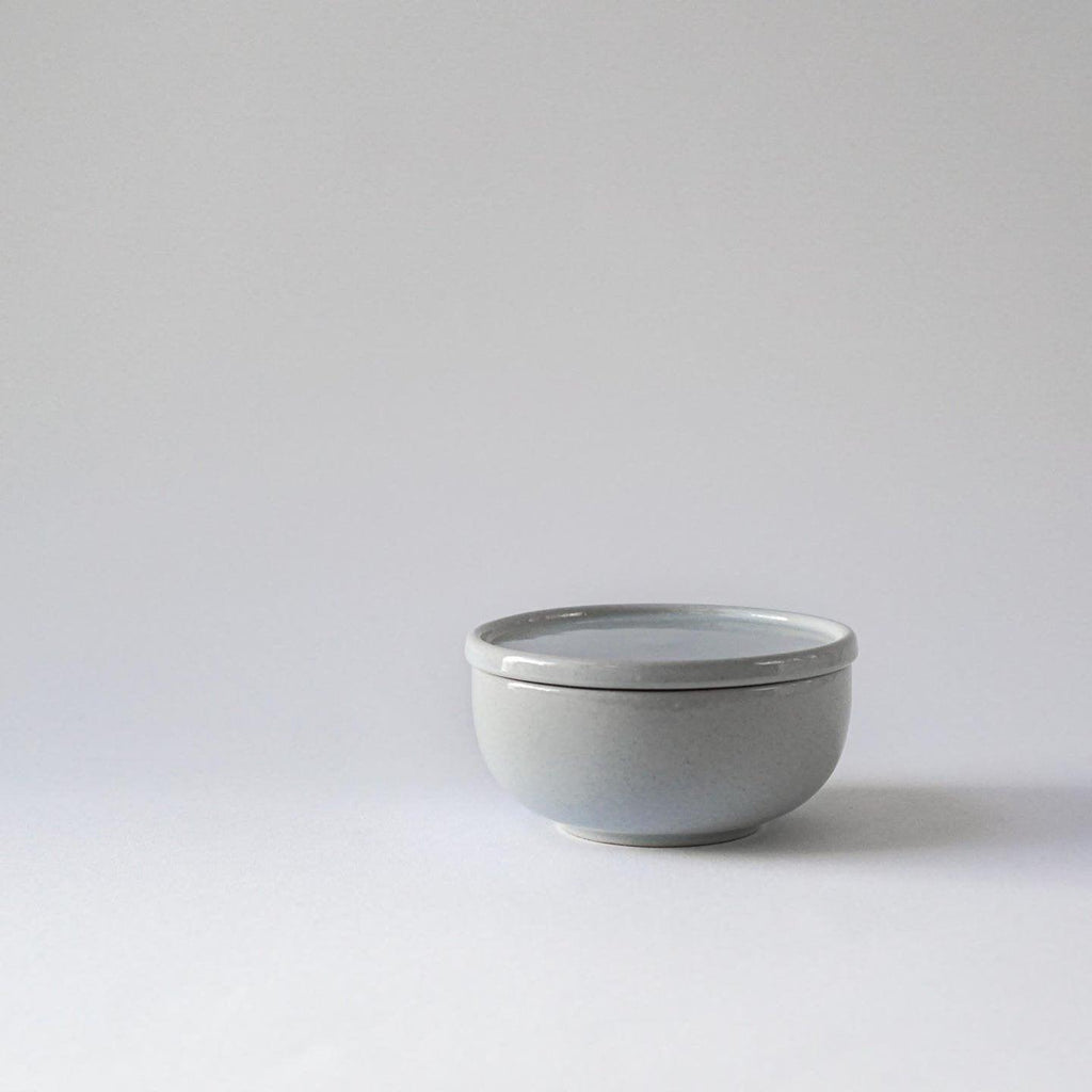 mini Keramik Tallerken | Låg til skål - Dia. 10,5 cm - indre Ceramics - Arctic Grey - no beige