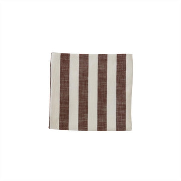 OYOY LIVING Stribet Dug - 260x140 cm - Choko - no beige