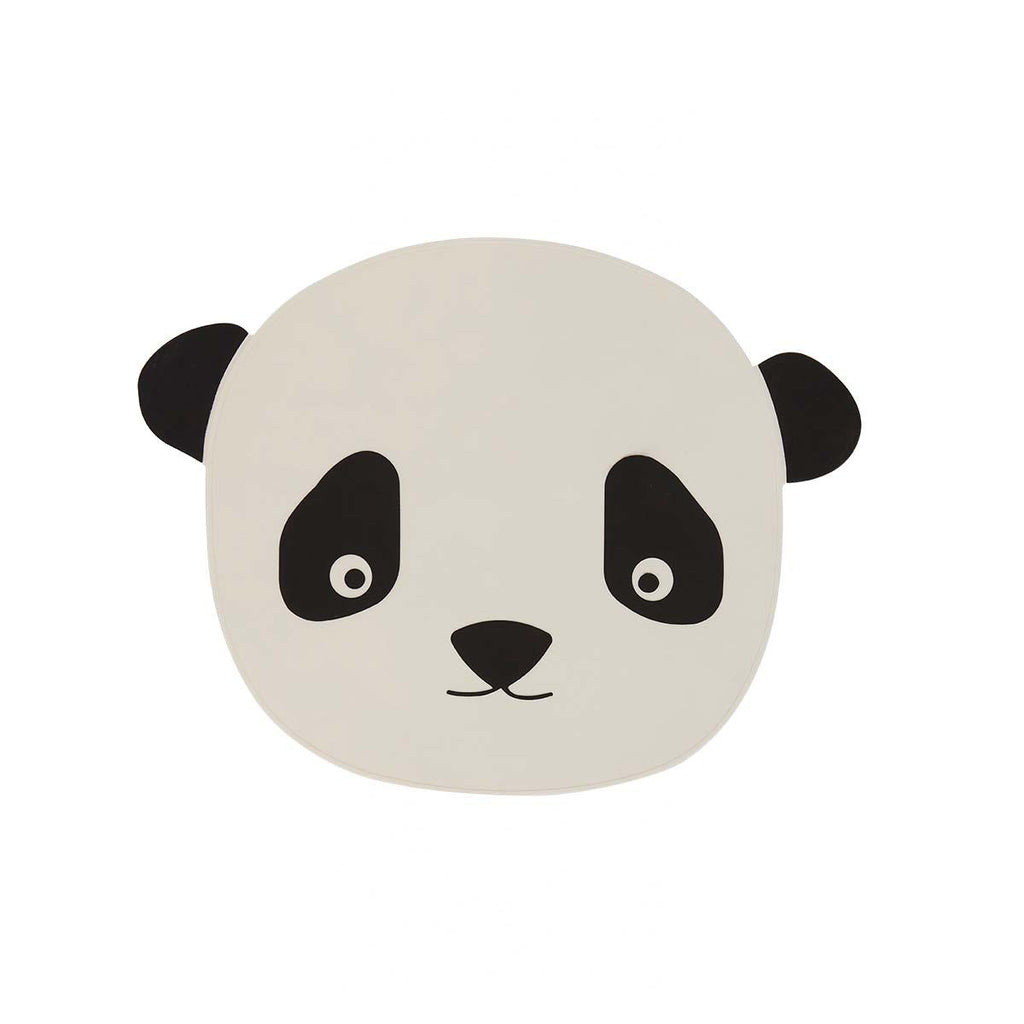 OYOY MINI Panda Dækkeserviet - Hvid / Sort - no beige
