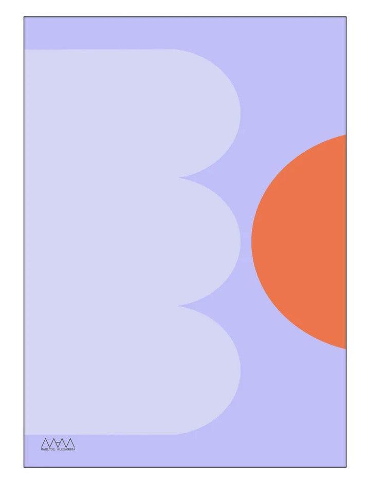Plakat - Arch Lilac- Studio MAM - no beige