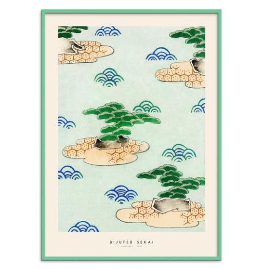 Plakat - Japandi - Bijutsu Sekai - Landscape - PSTR Studio - no beige