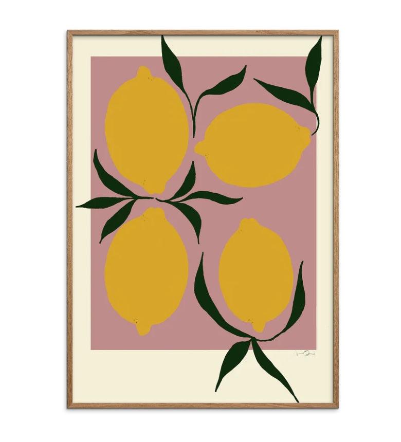 Plakat - The Poster Club x Anna Mörner - Pink Lemon - no beige