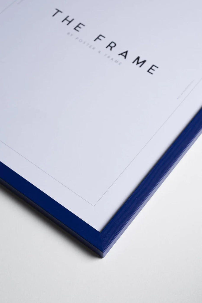 Ramme - Poster and Frame - Blue Wood Frame - Blå - no beige