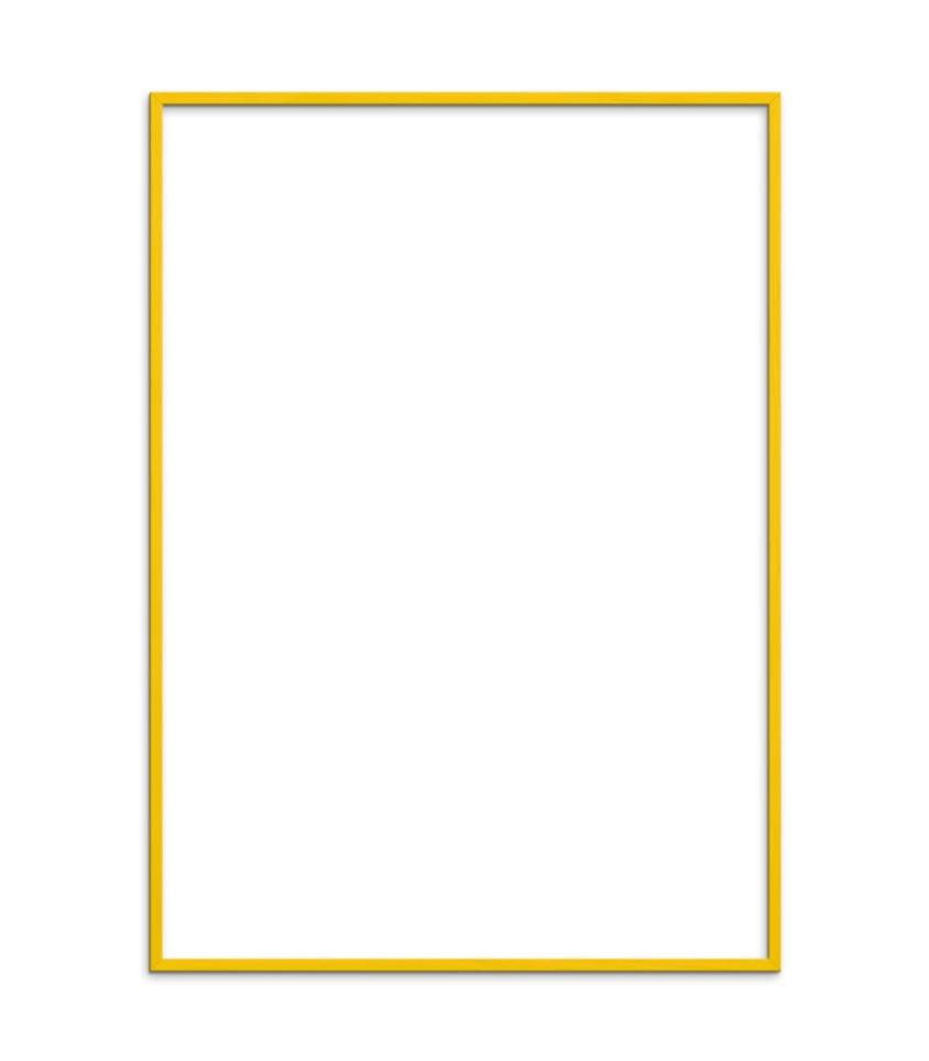 Ramme - Poster and Frame - Yellow Wood Frame - Gul - no beige