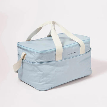 Stor køletaske - SUNNYLiFE - 41 x 30 x 40 cm - Powder Blue - no beige