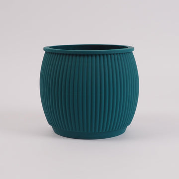 Urtepotte - Living by Colors - CHUBBY Silicone flowerpot - Petrol - no beige